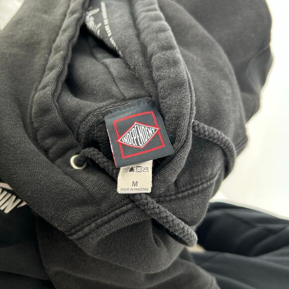 Men's Black Independent Tony Hawk Transmission Pullover Hoodie Sweatshirt Sz M - Picture 3 of 8